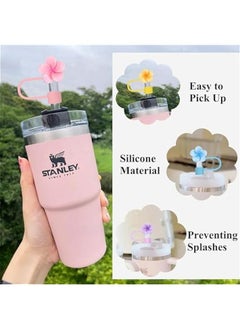 Generic Silicone Straw Covers for Stanley Cup - Set of 6, Compatible with 30 oz & 40 oz Cups, Funny Tumbler Accessories.  - Image 3