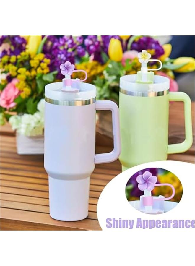 Silicone Straw Covers for Stanley Cup - Set of 6, Compatible with 30 oz & 40 oz Cups, Funny Tumbler Accessories.  - Image 4