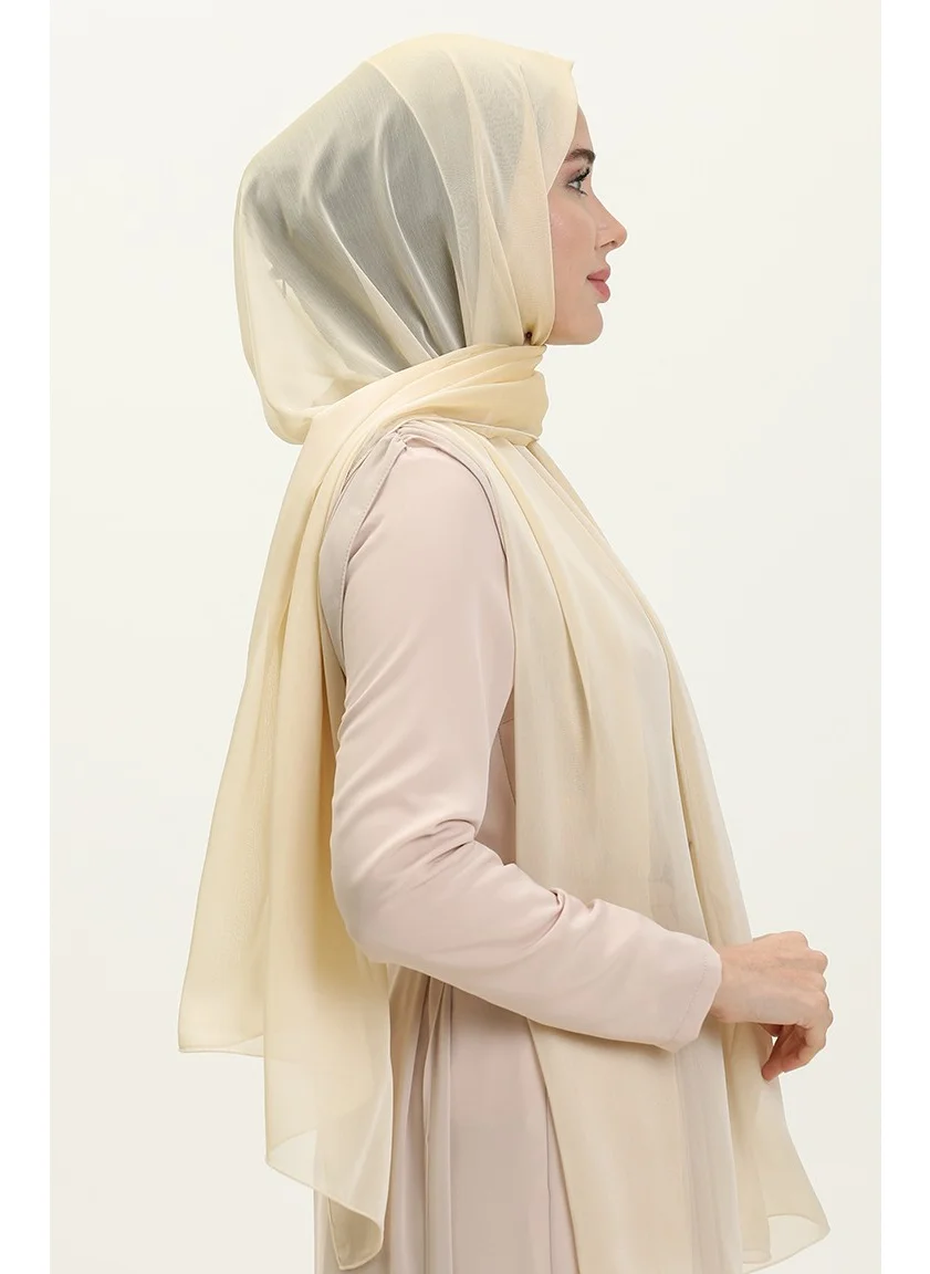 Sefa Merve Aymina Janjan Chiffon Shawl 7586-07 Beige