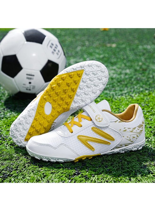 Platinum M361 1 Mesh Nails Messi Children's Football Shoes Broken Nails For Boys And Girls Primary School Students Wear-resistant Training Shoes Breathable Velcro Tf Short Nails