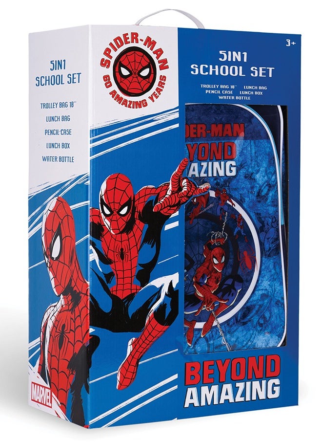Marvel Spiderman Amazing Power & Responsibility 5in1 Box set 18"