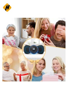 HuHa Body Massager,Neck Massage Machine Rechargeable Portable Wireless Mini Reusable Pain Relief EMS Massager with 8 Modes and 19 Levels for Shoulder,Arms,Legs  - Image 5