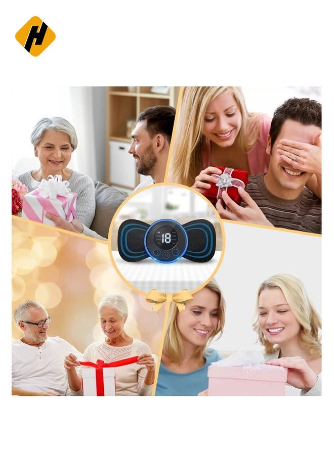 HuHa Body Massager,Neck Massage Machine Rechargeable Portable Wireless Mini Reusable Pain Relief EMS Massager with 8 Modes and 19 Levels for Shoulder,Arms,Legs  - Image 5