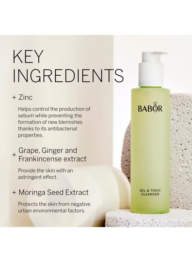 بابور منظف جل تونيك للبشرة الدهنية والمصابة بجل تنظيف وتونر في جل بتركيبة نباتية واحدة؛ تونيك 2 في 1 1 × 200 مل (جل منظف ومنشط) - Image 3
