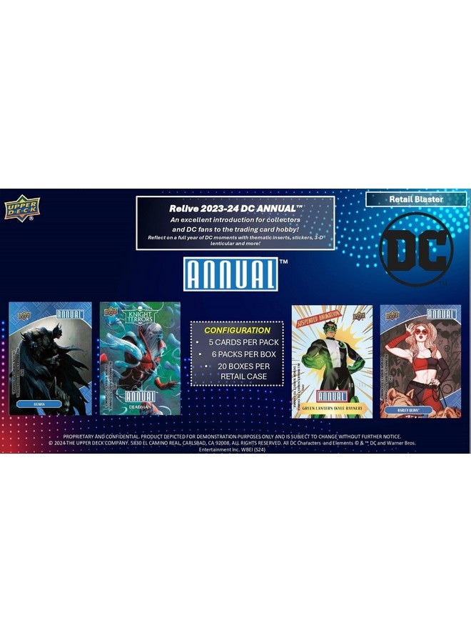 Upper Deck DC Comics Annual Trading Cards Blaster Box 2024 - Image 2