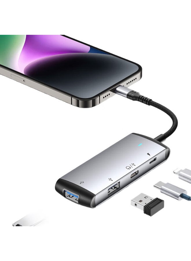 Jowoye Apple Hard Drive Adapter, Iphone External Usb Drive, Mobile Hard Drive Phone Converter, Type-C Headphone, Ipad Keyboard Mouse, Piano Microphone Sound Card Otg Connection Cable - Image 2