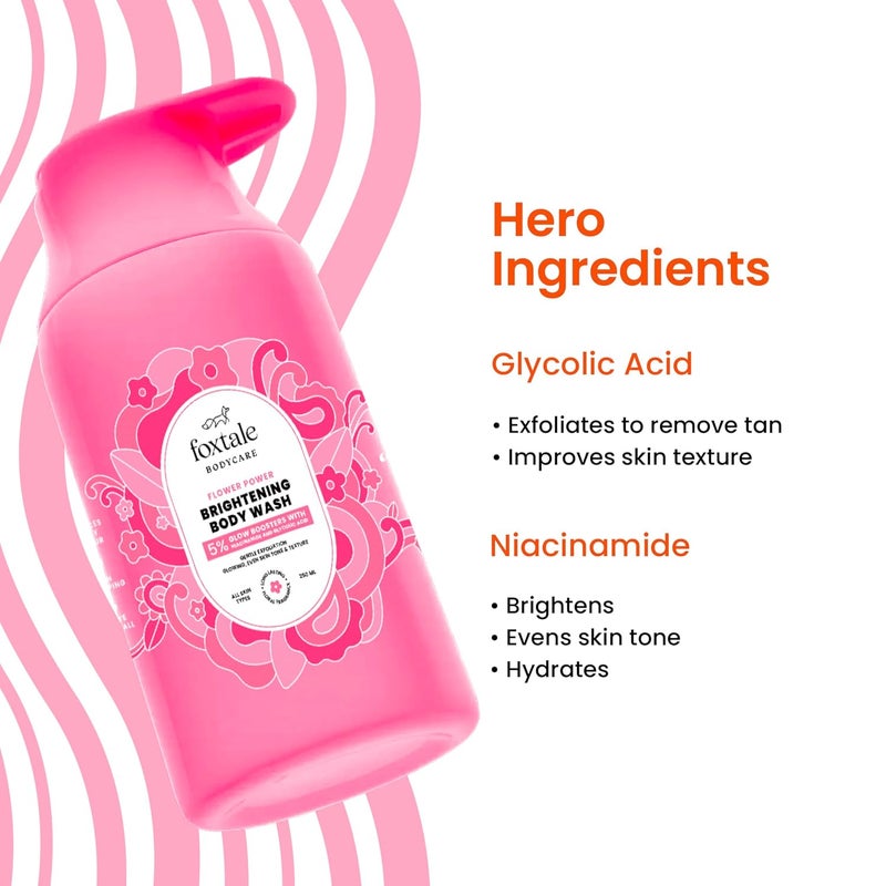 Foxtale Brightening Body Wash for Women and Men - 250 ml - Image 3