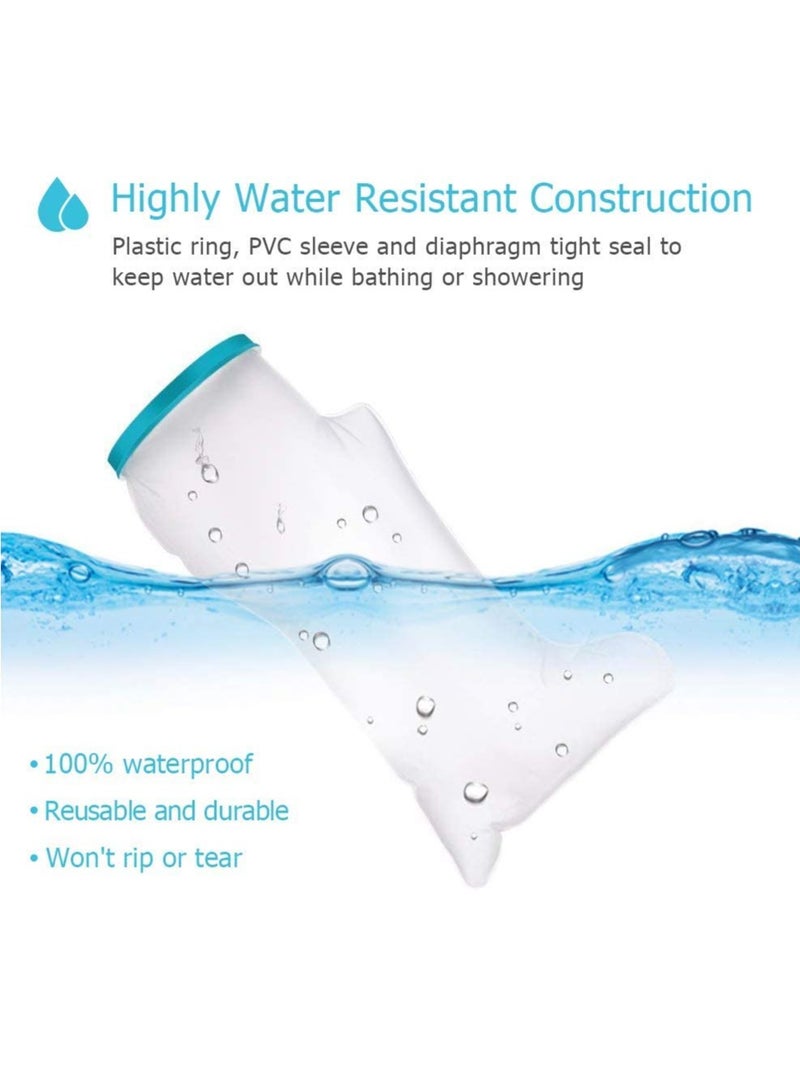 DUNISO Waterproof Leg Cast Cover for Shower Adult,Wound Protector for Ankle and Leg Surgery, Wound and Burns,Reusable,Easy to Clean,Keep Wound Bandage Dry,for Broken Surgery Foot(25.6 in Hight) - Image 4