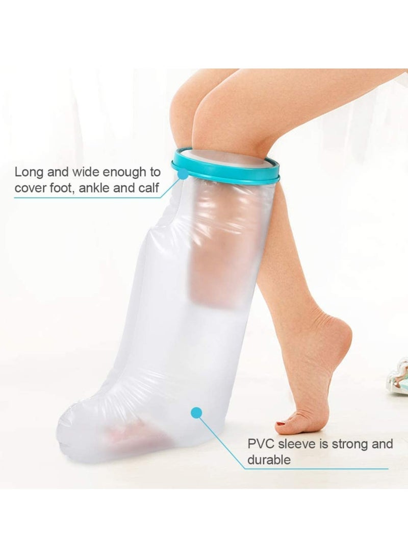 DUNISO Waterproof Leg Cast Cover for Shower Adult,Wound Protector for Ankle and Leg Surgery, Wound and Burns,Reusable,Easy to Clean,Keep Wound Bandage Dry,for Broken Surgery Foot(25.6 in Hight) - Image 5