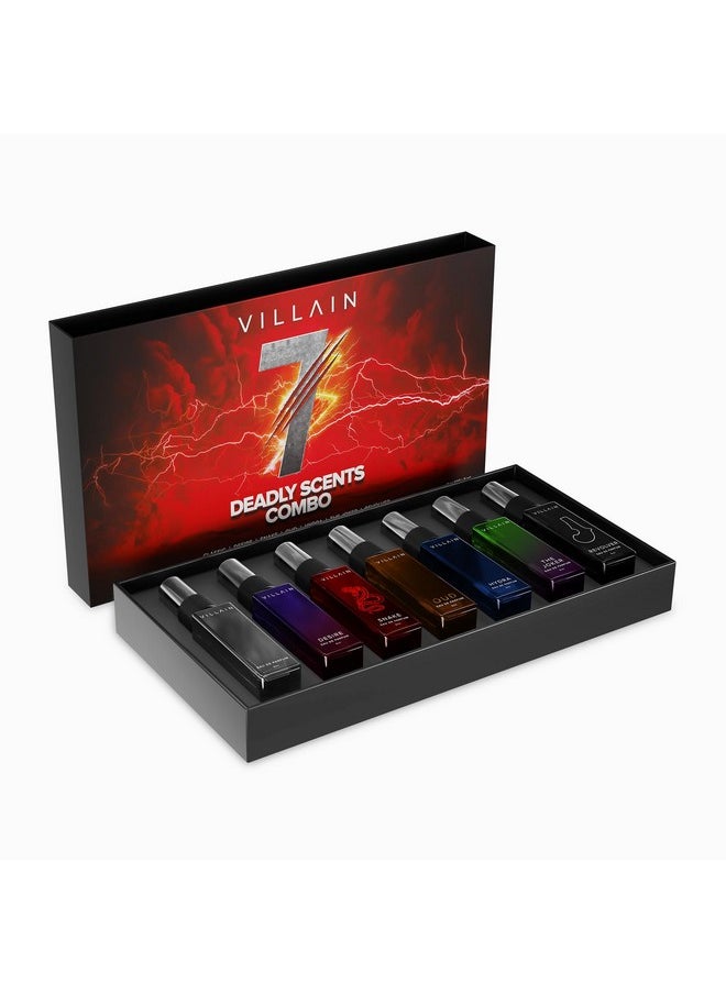 Villain 7 Deadly Scents Trial Pack | Long Lasting Woody, Spicy, Aquatic, Oud EDP - 7x8ml - pzsku/ZF4972246423442968310Z/45/_/1736426460/df6d6e5b-45ab-48c0-99e3-5760bfbfadc7