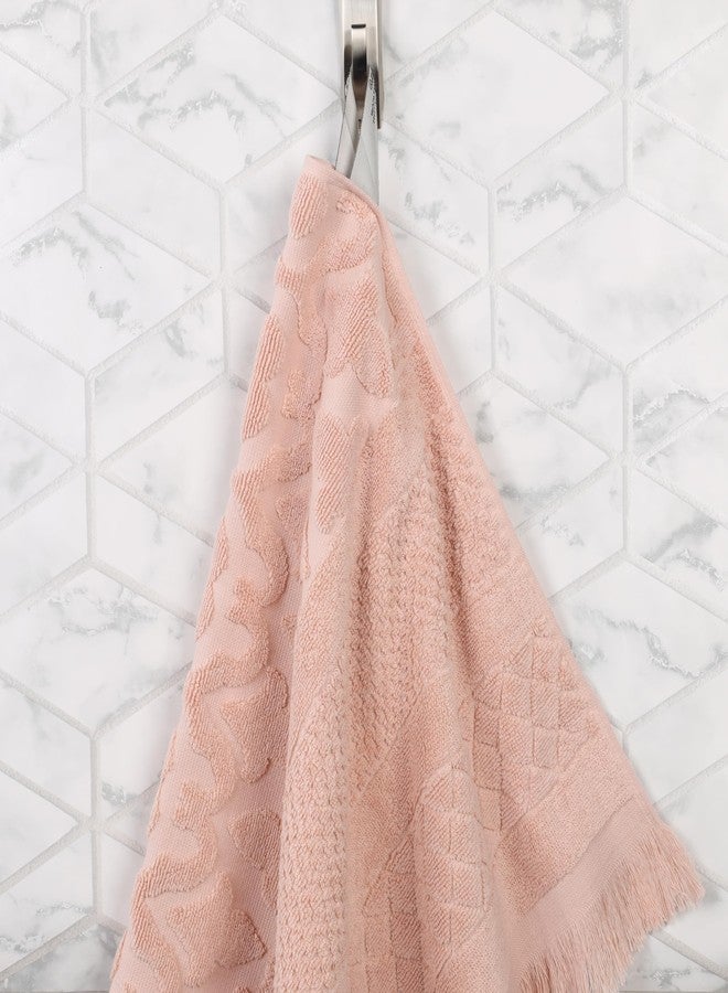 Superior Cotton Hand Towel Set, Quick Dry, Small Towels, Plush Soft Absorbent Bathroom Basics, Home Essentials, Spa, Salon, Hotel, Kitchen, Luxury Quick Drying, Set of 6, Rolla Collection, Pink - Image 5