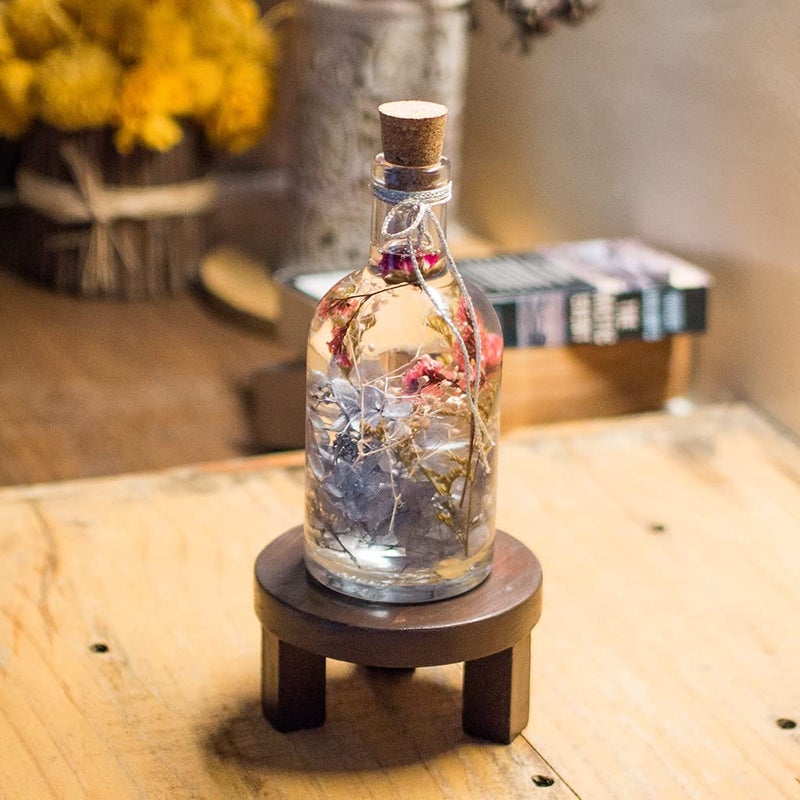 myBageecha myBageecha Hushed Caprice Preserved Tabletop Natural Long Lasting Beautiful Real Flower Home Interior Decor Desk Mini Garden Decoration Herbarium EcoFriendly Gift Glass Grey 175cm x 7 Cm  - Image 5