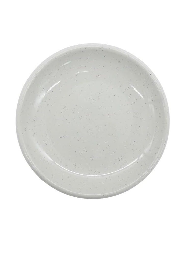 AKDC Melamine Coupe Plate Light Stone 7 Inch - Image 1