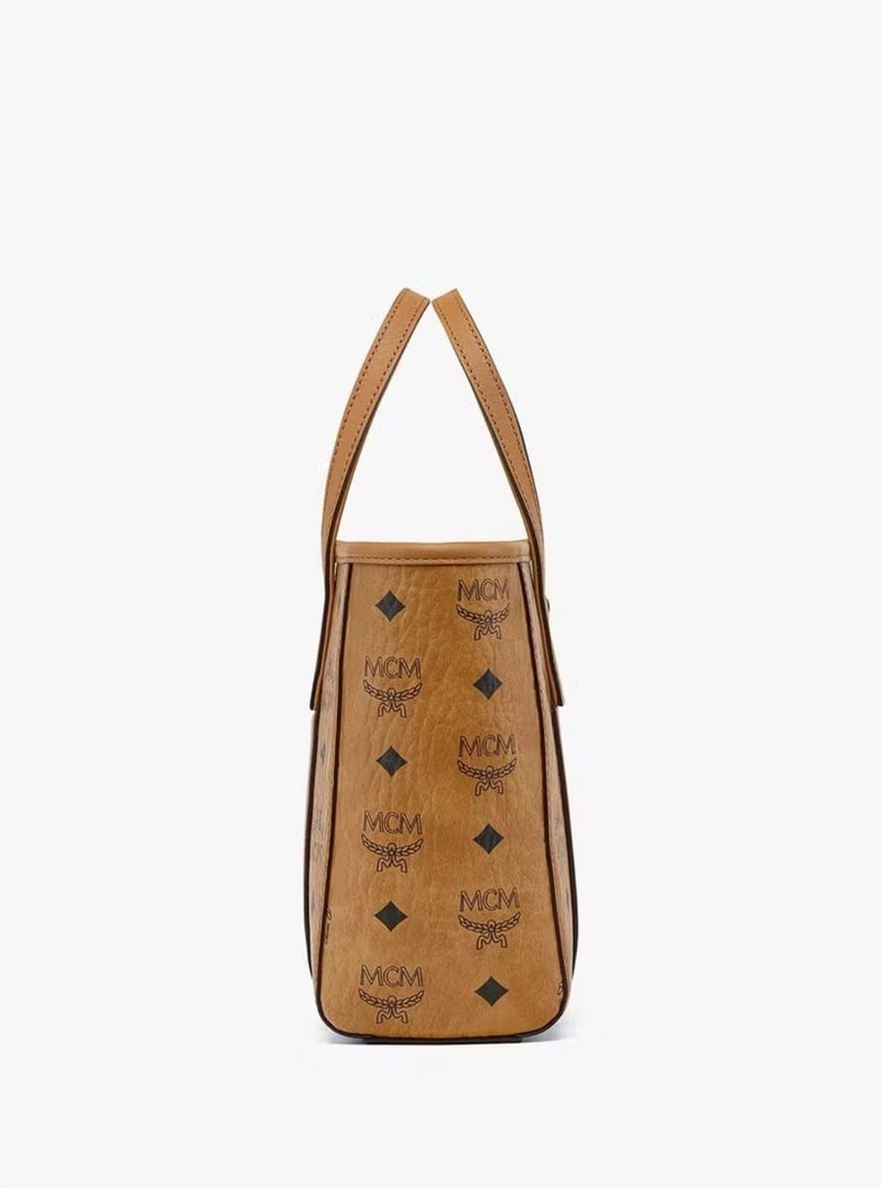 MCM TONI Mini handbag Diagonal tote bag（Brown） - Image 4