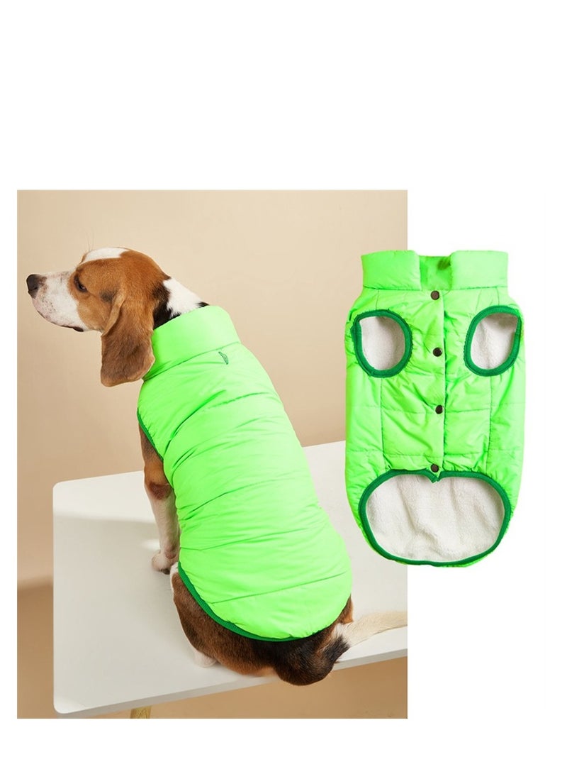 Loquat Squality Pet Dog Clothes Vest Winter  Green - Image 2