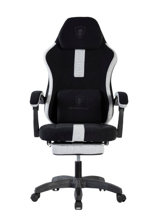DEADSKULL Elite Gaming Chair  High-Back Comfort with Retractable Footrest & Ergonomic Support | Designed for eSports & Office Excellence DSS187  - Image 4