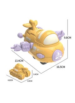 Generic 1-Pieces Inertial Taxiing Red Airplane With A Tank Toy, Push And Go Toy Car Set, Inertial Toy Car  - Image 2