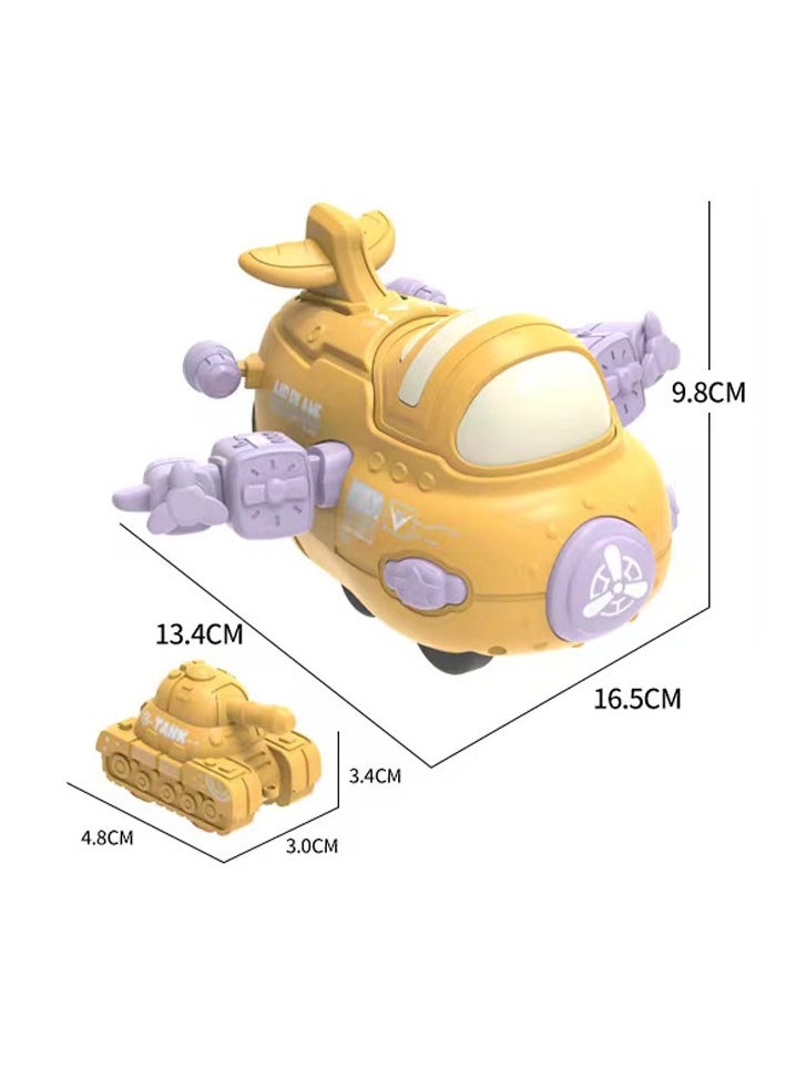 Generic - 1-Pieces Inertial Taxiing Red Airplane With A Tank Toy, Push And Go Toy Car Set, Inertial Toy Car - Image 1