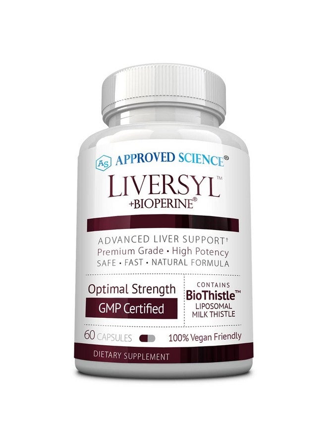 Approved Science Liversyl Support Optimal Liver Function Gently Cleanse And Detox Fast And Effective With Milk Thistle Artichoke Extract And Bioperine Vegan 60 Capsules Made In The Usa - Image 2