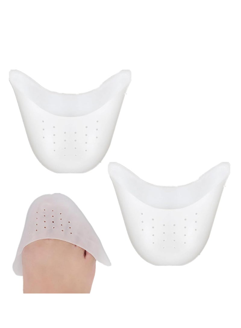 أوزيغالور 1 زوج من أغشية الأصابع لرقص الباليه صغيرة مغطاة بالسيليكون لحماية الأصابع من الأحذية العالية القدم النساء بثقبات تتنفس - Image 1