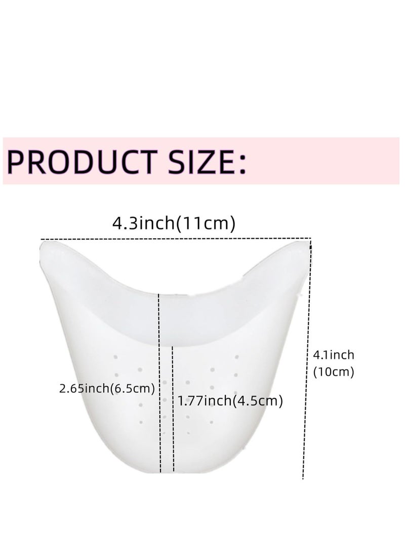 أوزيغالور 1 زوج من أغشية الأصابع لرقص الباليه صغيرة مغطاة بالسيليكون لحماية الأصابع من الأحذية العالية القدم النساء بثقبات تتنفس - Image 2