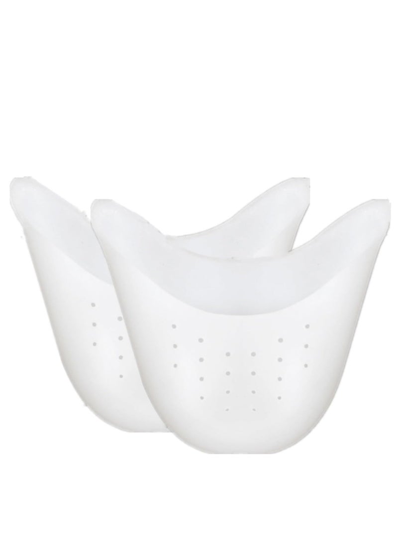 أوزيغالور 1 زوج من أغشية الأصابع لرقص الباليه صغيرة مغطاة بالسيليكون لحماية الأصابع من الأحذية العالية القدم النساء بثقبات تتنفس - Image 3