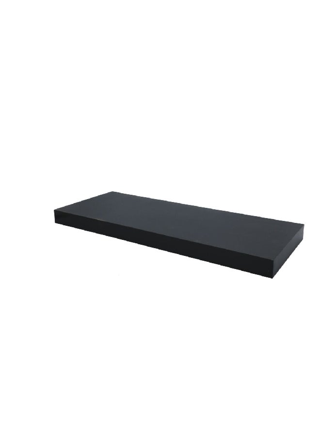 رف معلق مستطيل مصنوع من MDF و PVC معلق على الحائط وباللون الاسود وبأبعاد 3.8 × 60 × 23.5 سم WSV110-251