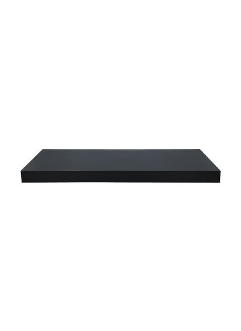 رف معلق مستطيل مصنوع من MDF و PVC معلق على الحائط وباللون الاسود وبأبعاد 3.8 × 60 × 23.5 سم WSV110-251