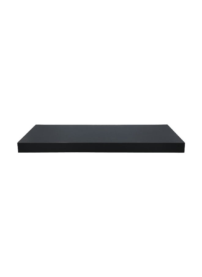 رف معلق مستطيل مصنوع من MDF و PVC معلق على الحائط وباللون الاسود وبأبعاد 3.8 × 60 × 23.5 سم WSV110-251