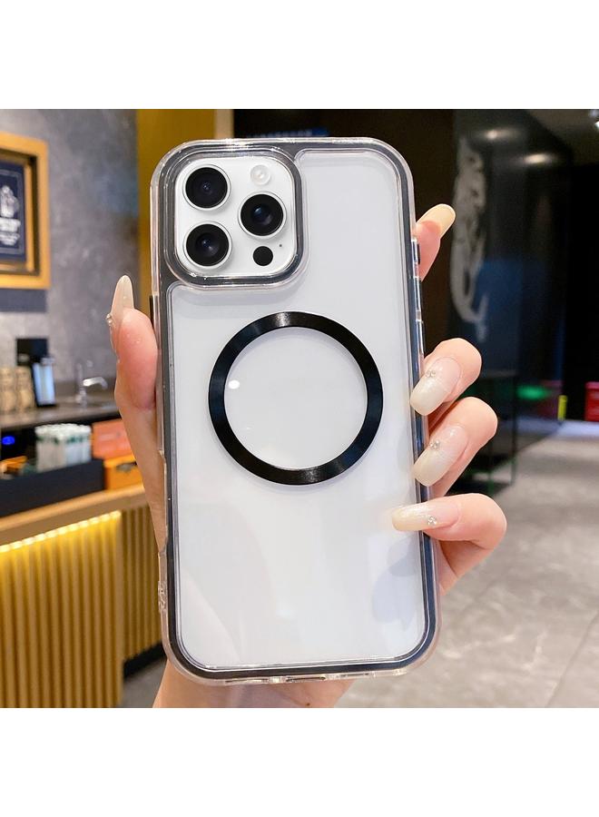 زبون جراب لهاتف iPhone 13 Pro Max 3 في 1 Airbag CD Texture MagSafe جراب هاتف - Image 1