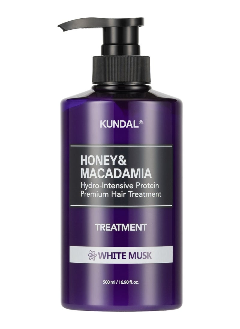 KUNDAL - HONEY & MACADAMIA PROTEIN TREATMENT 500ML - WHITE MUSK - Image 1