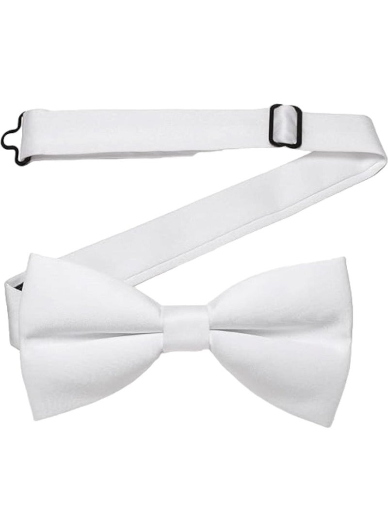 Trenderrs Men's Solid Color Satin Bow Tie  - Image 2