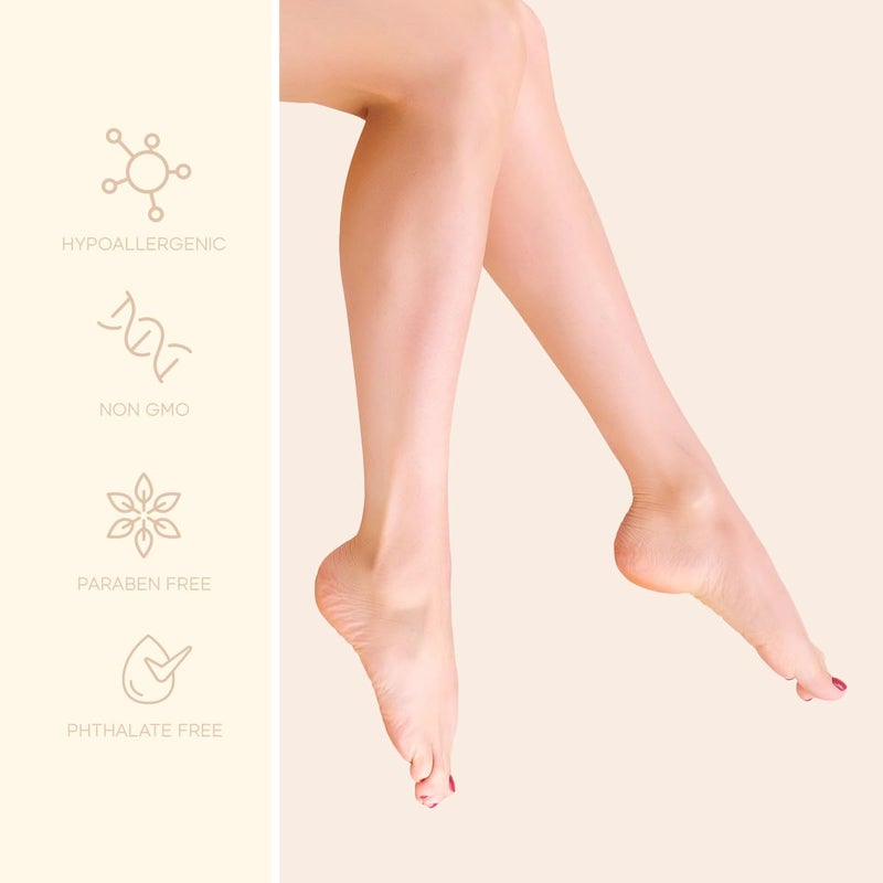 Skin 2.0 Shea Butter & Coconut Foot Masks - Softens Calluses, Treats Cracked Heels, Soothing & Hydrating - Dermatologist Tested Korean Skincare - Clean Beauty, Cruelty-Free, All Skin Types - 3 Pairs - Image 4