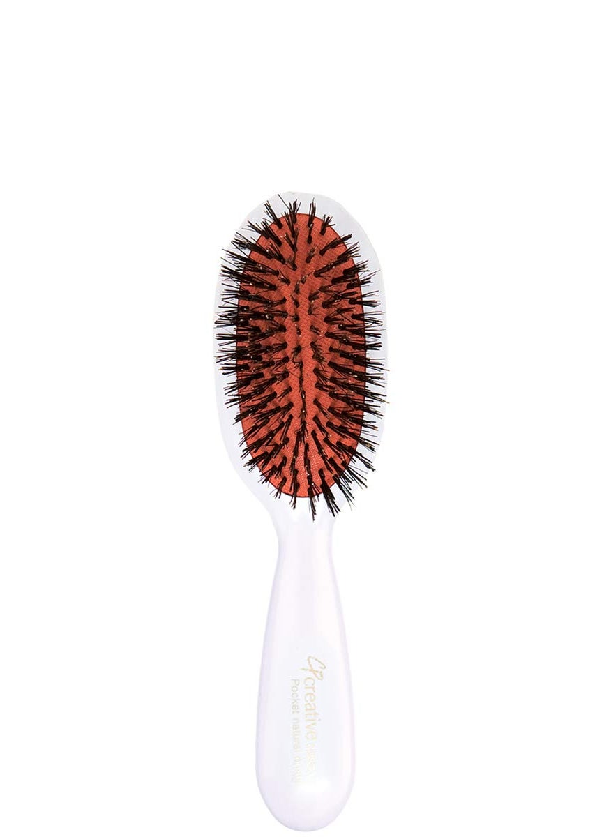 Creative Creative Hair Brushes Classic Pocket Boar Bristle-White 
