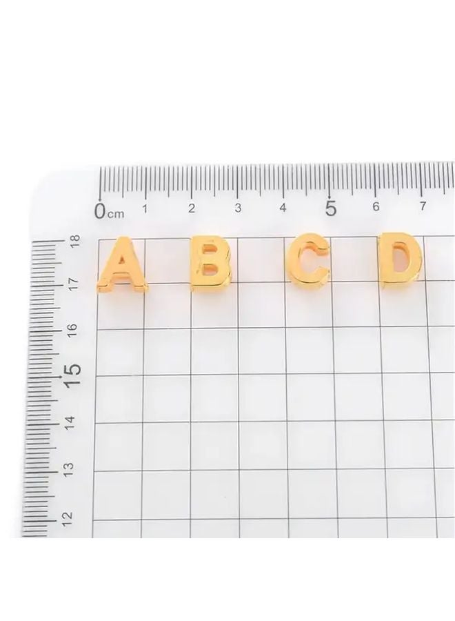 200 قطعة من خرز الحروف الأكريليكي 9x12 مم لصنع المجوهرات يدوياً (أساور وقلائد) - Image 5