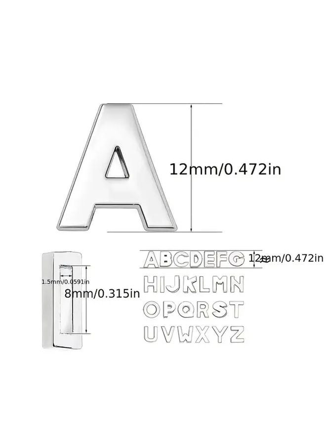 200 قطعة من خرز الحروف الأكريليكي 9x12 مم لصنع المجوهرات يدوياً (أساور وقلائد) - Image 3