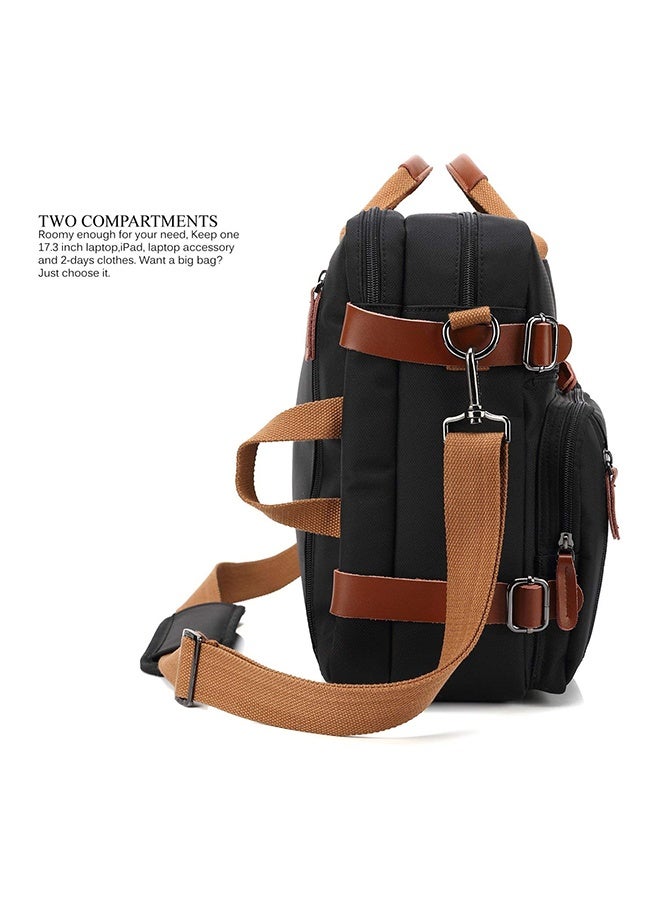 Convertible Multi-Functional Laptop Briefcase Black  - Image 3