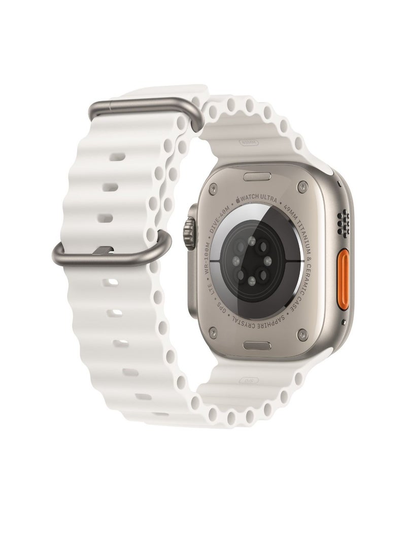 Generic - Ocean Silicon Rubber Strap For Apple Watch Ultra 49mm 45mm 44mm And 42mm - Image 1