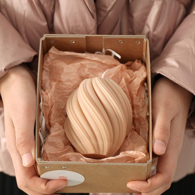 Snoogg Silicone Wave Candle Mold 3D Soap Cake Plaster Room Ornament Epoxy Resin Casting for Parties Sented Decoration cruch DIY - Image 4