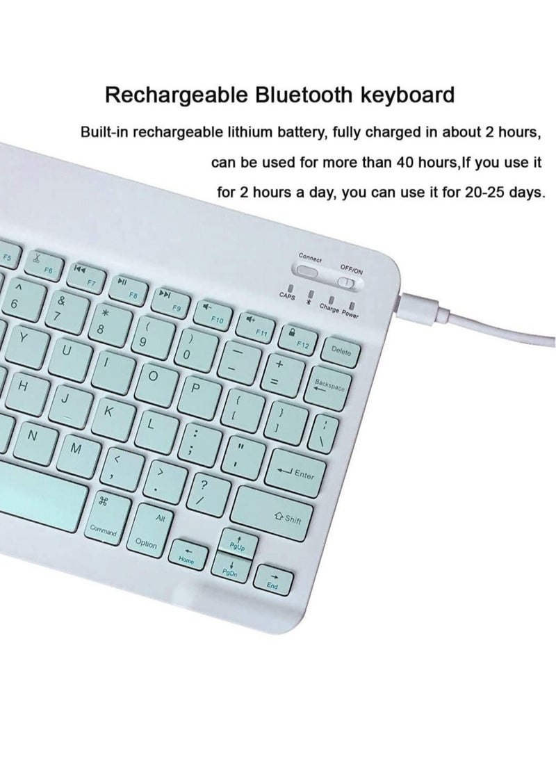 ELTRAZONE - Rechargeable Bluetooth Keyboard and Mouse Combo Ultra-Slim Portable Compact Wireless Mouse Keyboard Set for Android Windows Tablet Cell Phone iPhone iPad Pro Air Mini - Image 1