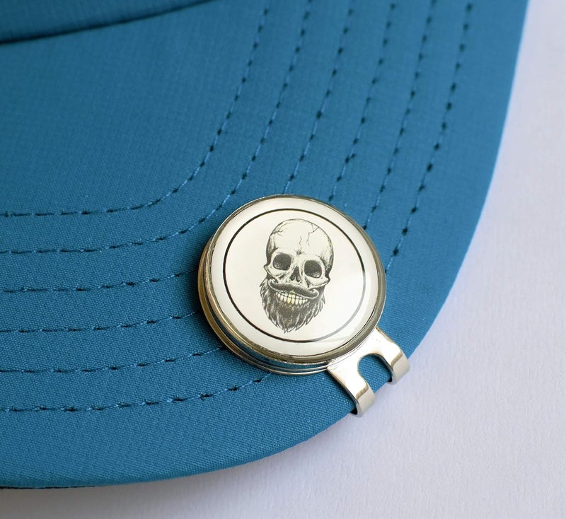 Magnetic Cap Clip and Ball Marker - Various Models (Skull)