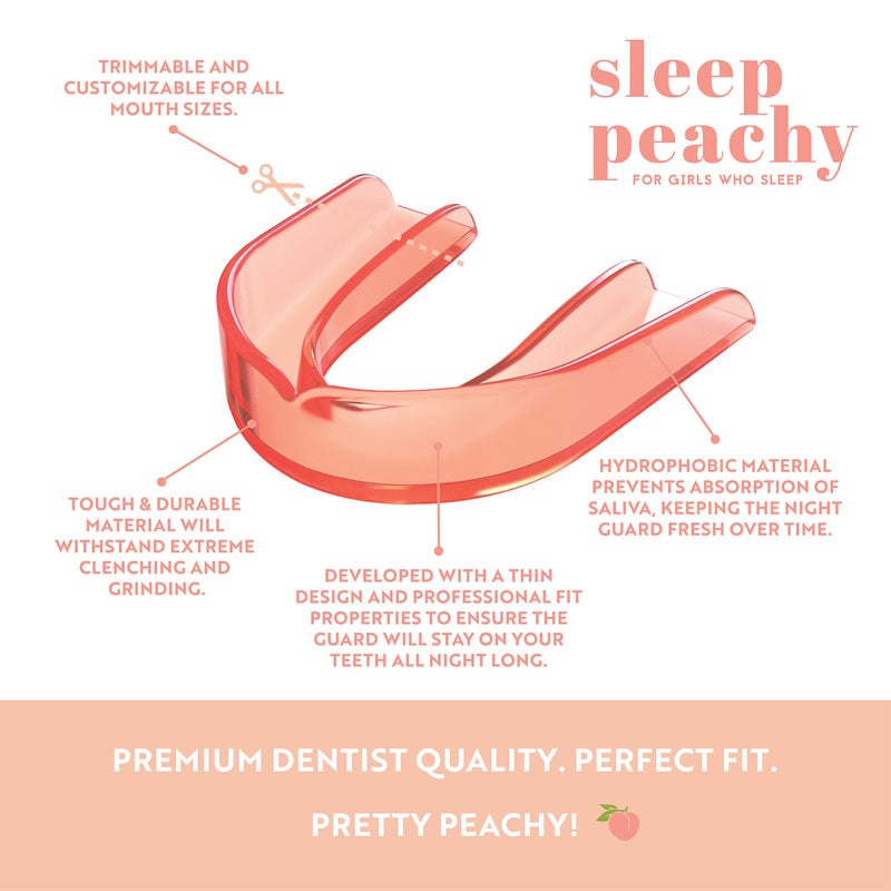 CUSTMBITE Sleep Peachy Night Guard for Women - Pack of 2 Mouth Guard for Teeth Grinding, Clenching and Bruxism (Orange) - Image 2