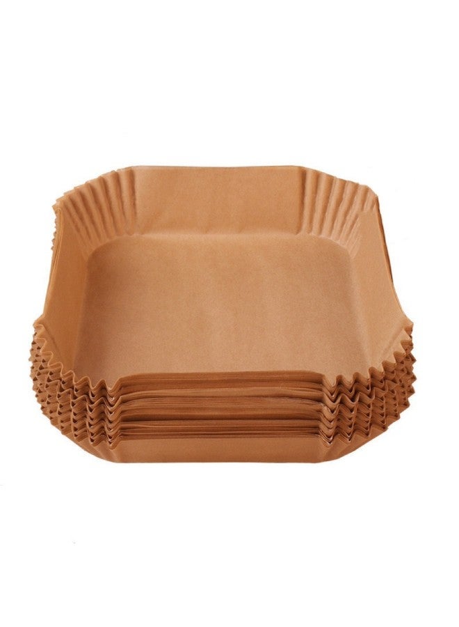 Square Air Fryer Paper Silicone Paper Tray Paper Tray Paper Tray Paper Round Oil Absorbing Paper Food Pad Paper Baking Disposable Household Baking
