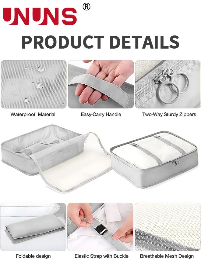 UNUNS Travel Organizer,8 Pcs Luggage Organizer Packing Cubes Set For Travel Bag Luggage,Travel Essential Bag For Clothes Shoes Cosmetics Toiletries - Image 4