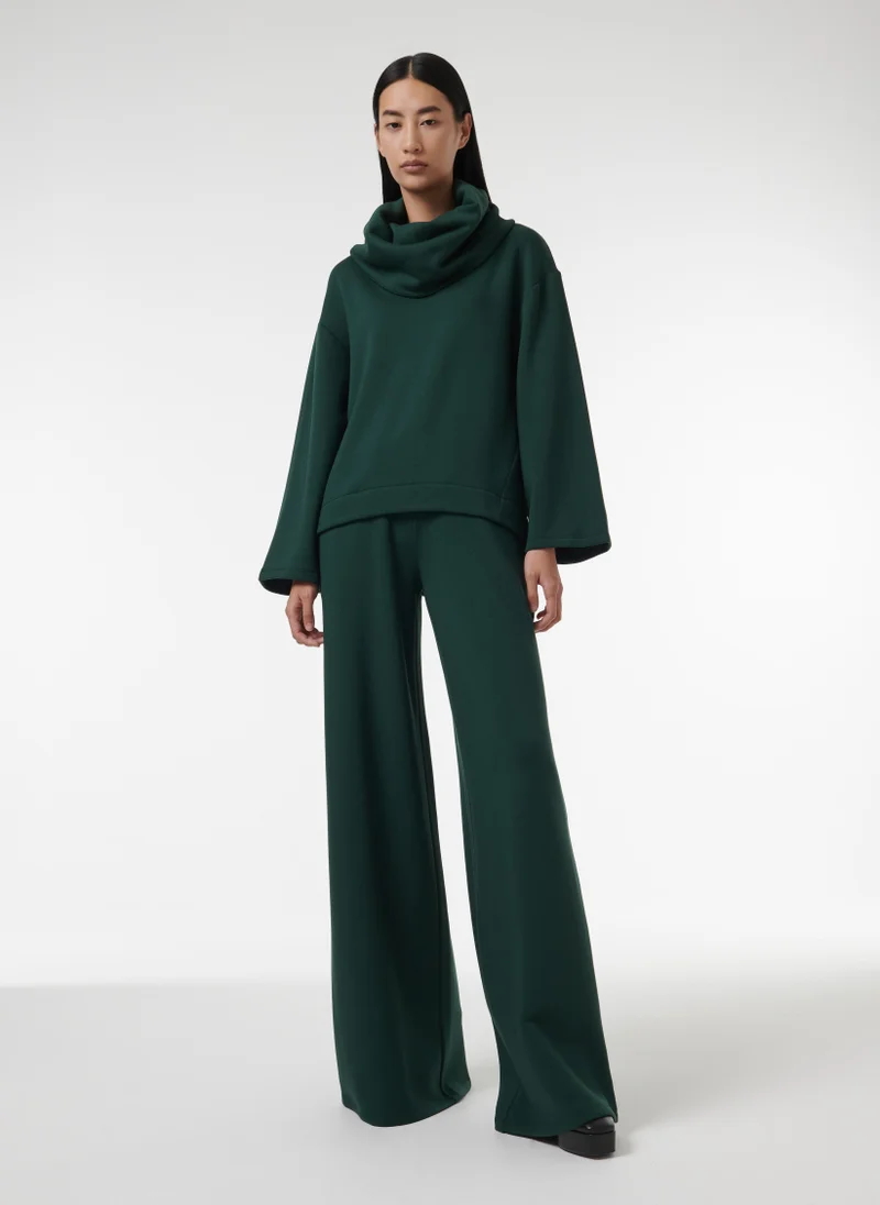 leem Cowl Neck Fleece Top