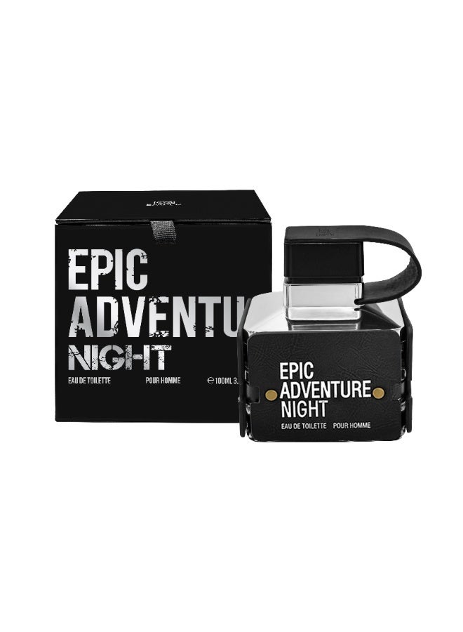 Emper Epic Adventure Night EDP Spicy Woody Long Lasting Men 100ml - Image 1
