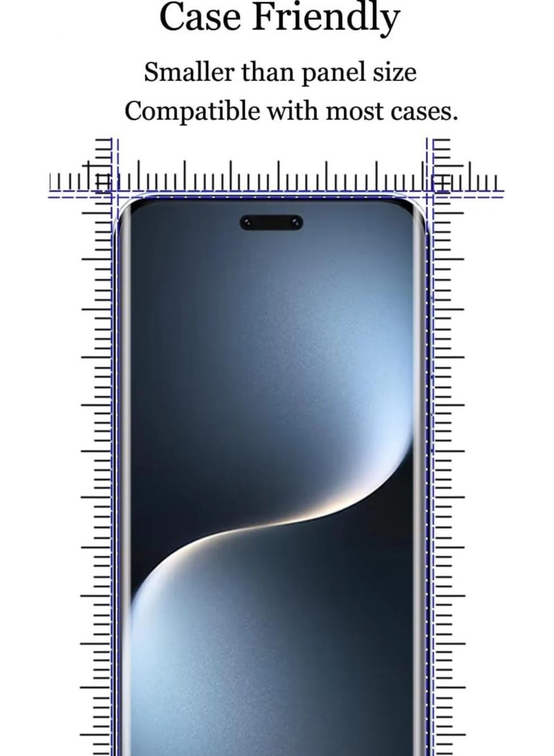 Honor Magic7 Pro Screen Protector  Honor Magic 7 Pro Tempered Glass Full Adhesive Full Coverage Bubble-Free] HD Clear High Responsive Screen Protector for Honor Magic7 pro 5D Black - Image 3