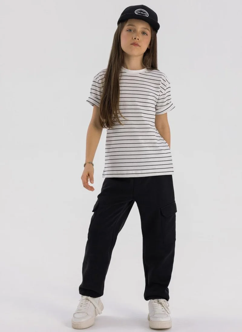 مينوتي Kids Girls Fleece Cargo Joggers