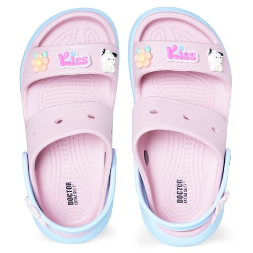 DOCTOR EXTRA SOFT Women's Classic & Premium Casual Clogs/Sandals with Cute Charms for Adult | Comfortable & LightWeight| Stylish & Anti-Skid | Waterproof Everyday Cushion Slippers Girls/Ladies D-554 - Image 4