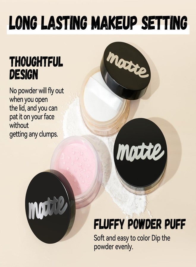 BEUKING Face Loose Setting Powder, Translucent Long-lasting Waterproof Concealer Powder Light Breathable Oil-controlling, Smooth Matte Finish for Daily Face Makeup (04# Brown, 0.21 oz) - Image 3